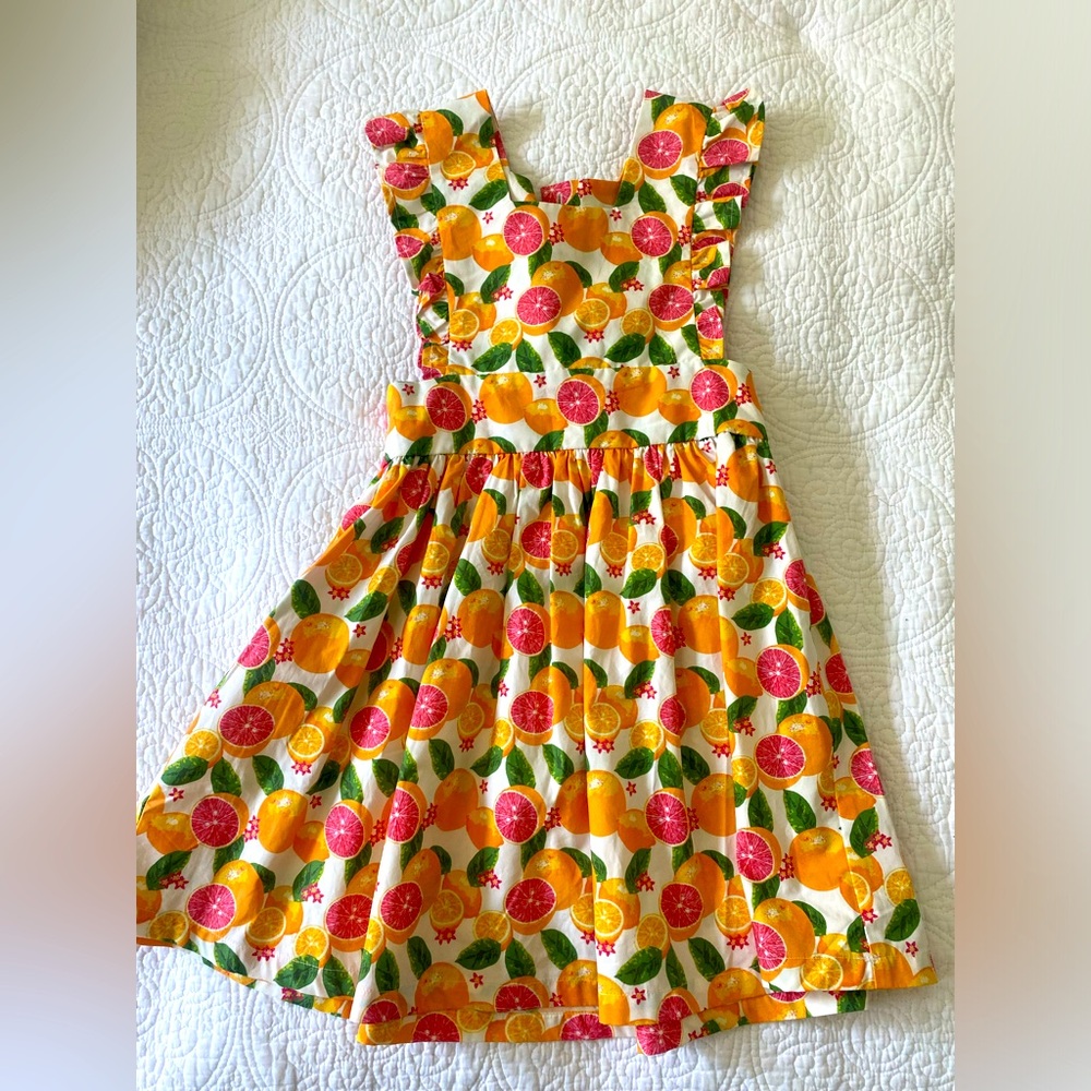 Petit Peony Grapefruit dress